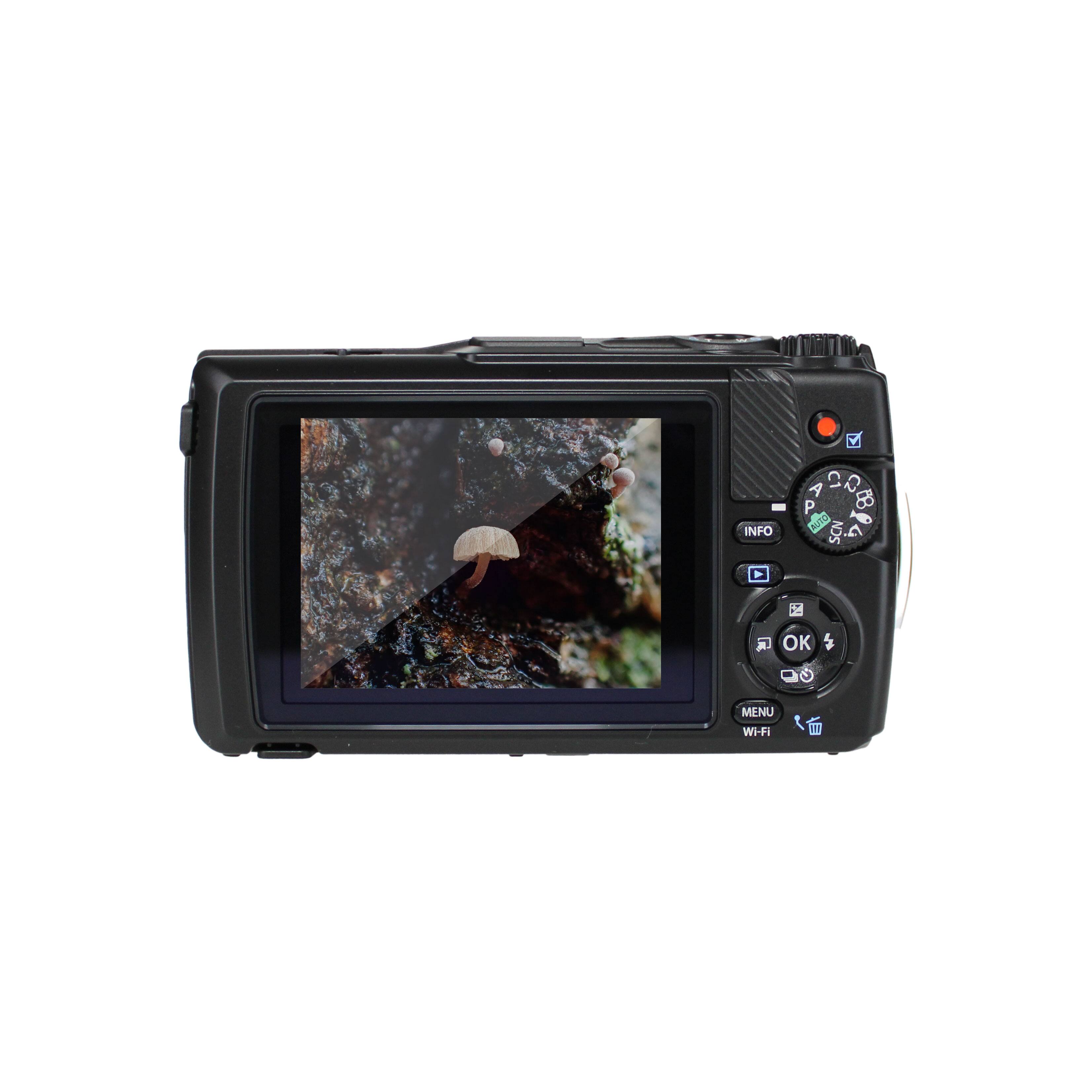 OM System Tough TG 7 Digital Camera (Black) Bundle