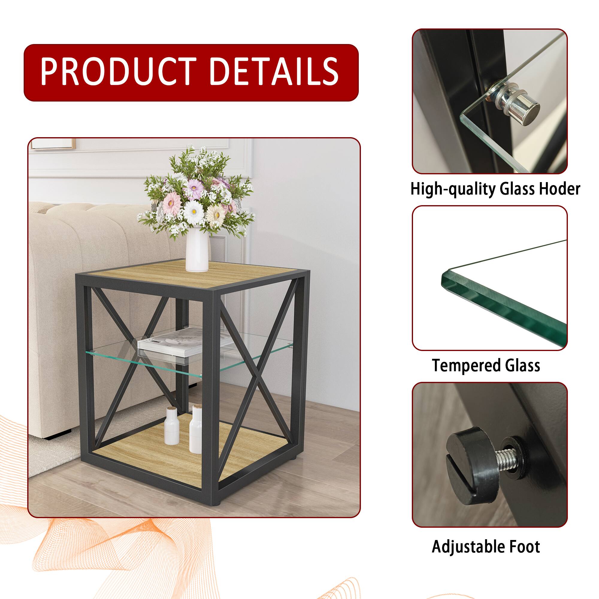 PRODUCT DETAILS

- High-quality Glass Hoder
- Tempered Glass
- Adjustable Foot