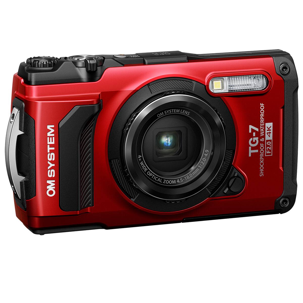OM SYSTEM OM SYSTEM LENS OM 4x 7:2.0-4.9 WIDE OPTICAL ZOOM 4.5 4.5-18.0mm WATERPROOF 4K TG-7 & F2.0 SHOCKPROOF