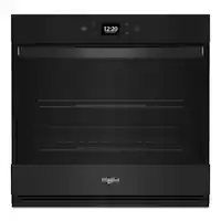 Whirlpool - 30" Smart Built-In Single Electric Wall Oven with Air Fry - Black - Front_Zoom