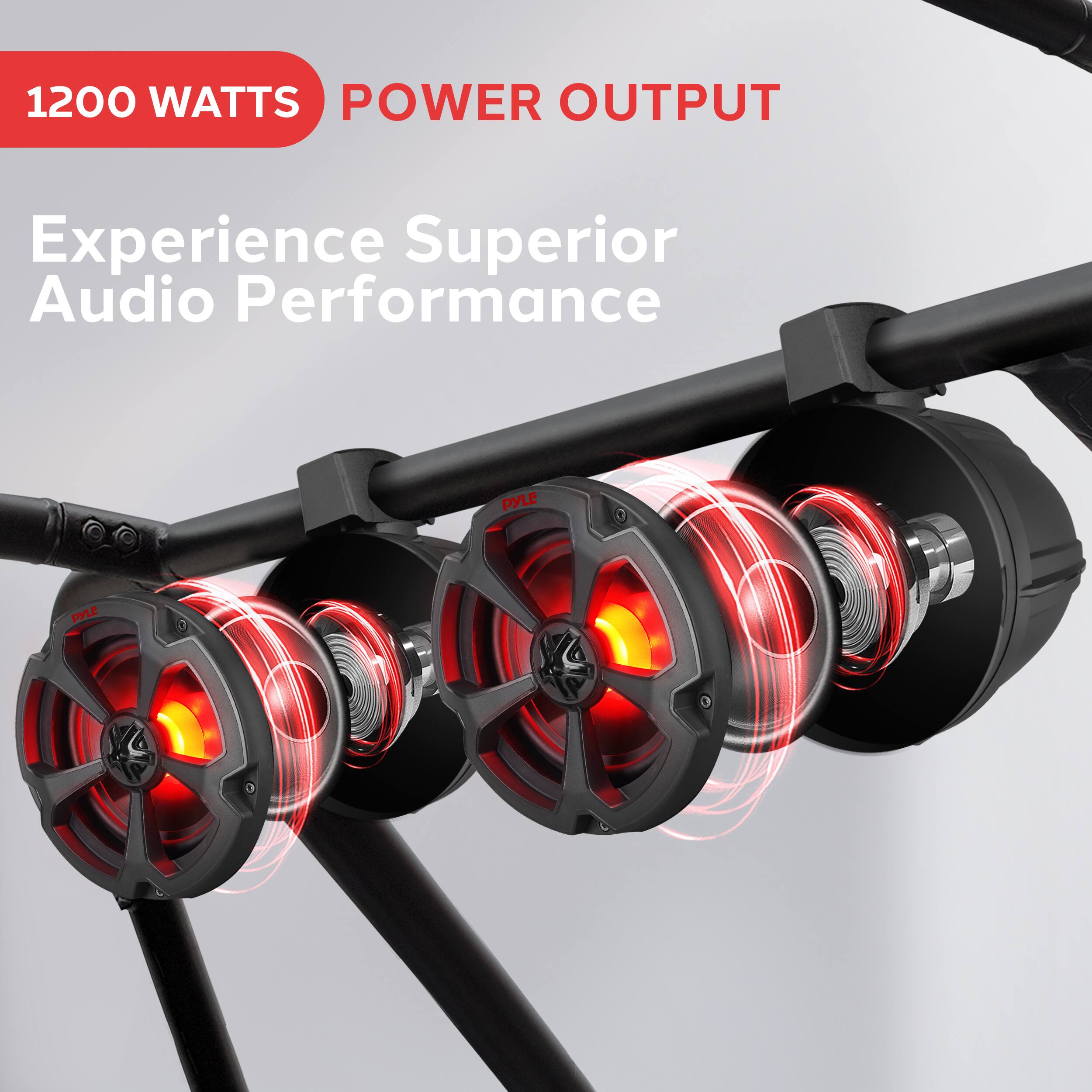 1200 WATTS POWER OUTPUT, Experience Superior Audio Performance, PYLE, PYLE