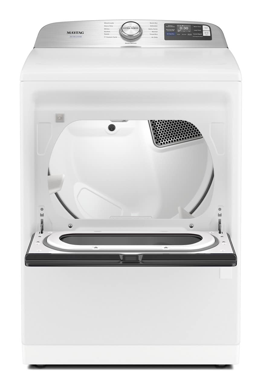 Maytag MED7205RW Maytag - 7.4 Cu Ft. Smart Electric Dryer with Pet Pro Option and Extra Power - White 12