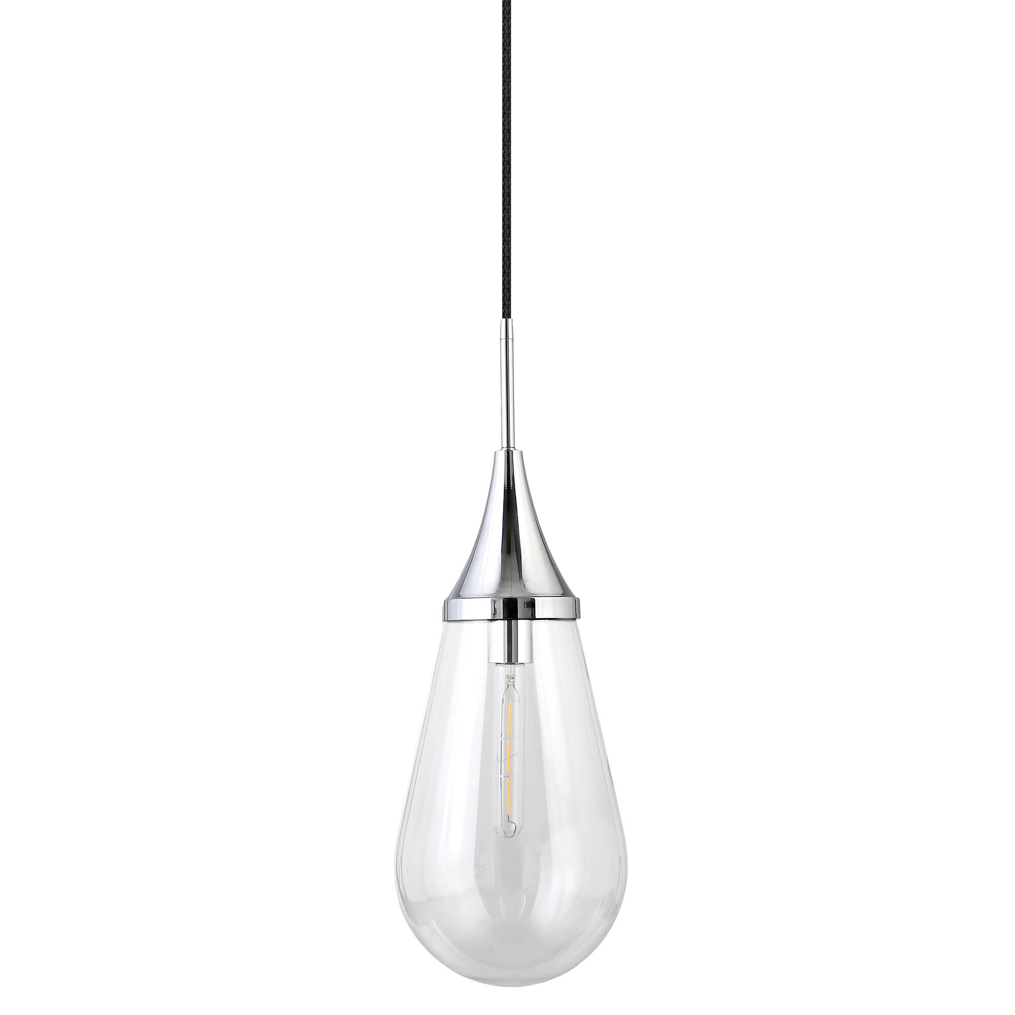 Alt View 14. Hudson&Canal - Ambrose Pendant Light - Polished Nickel.