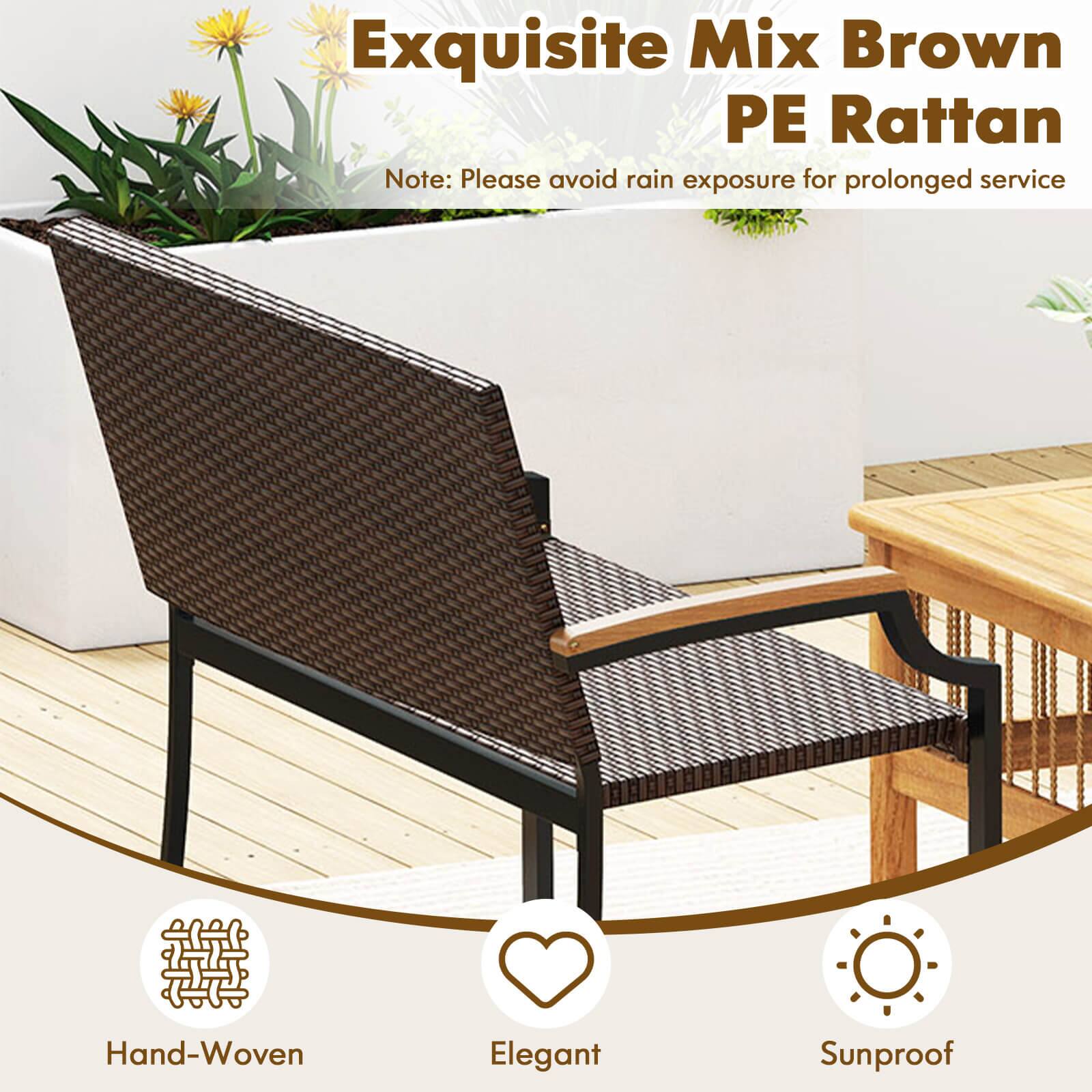 Exquisite Mix Brown PE Rattan

Note: Please avoid rain exposure for prolonged service

- Hand-Woven
- Elegant
- Sunproof