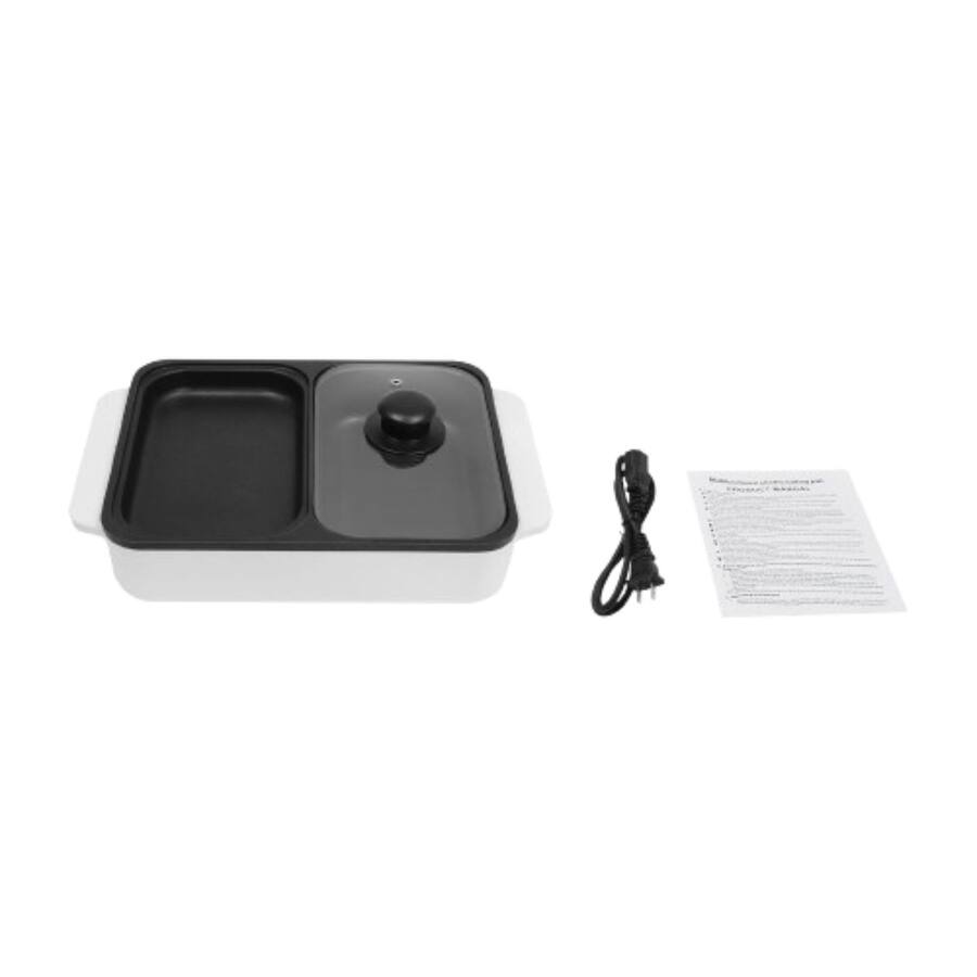 Buy Hot Pot With Grill, Electric Hot Pot 2 In 1 Shabu Shabu Hot Pot Korean BBQ Grill, Reovable