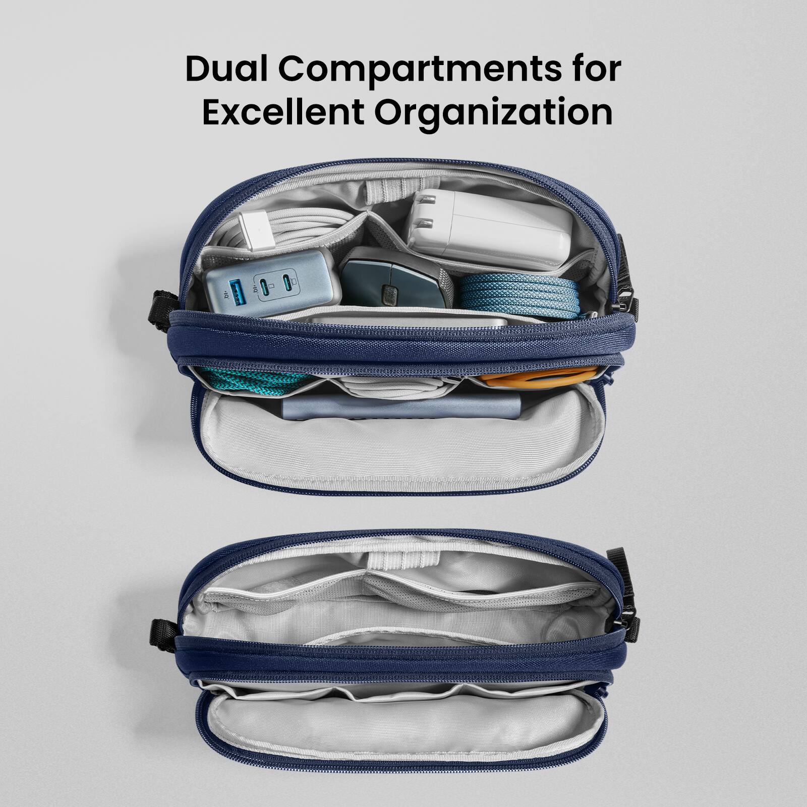 Dual Compartments for Excellent Organization
