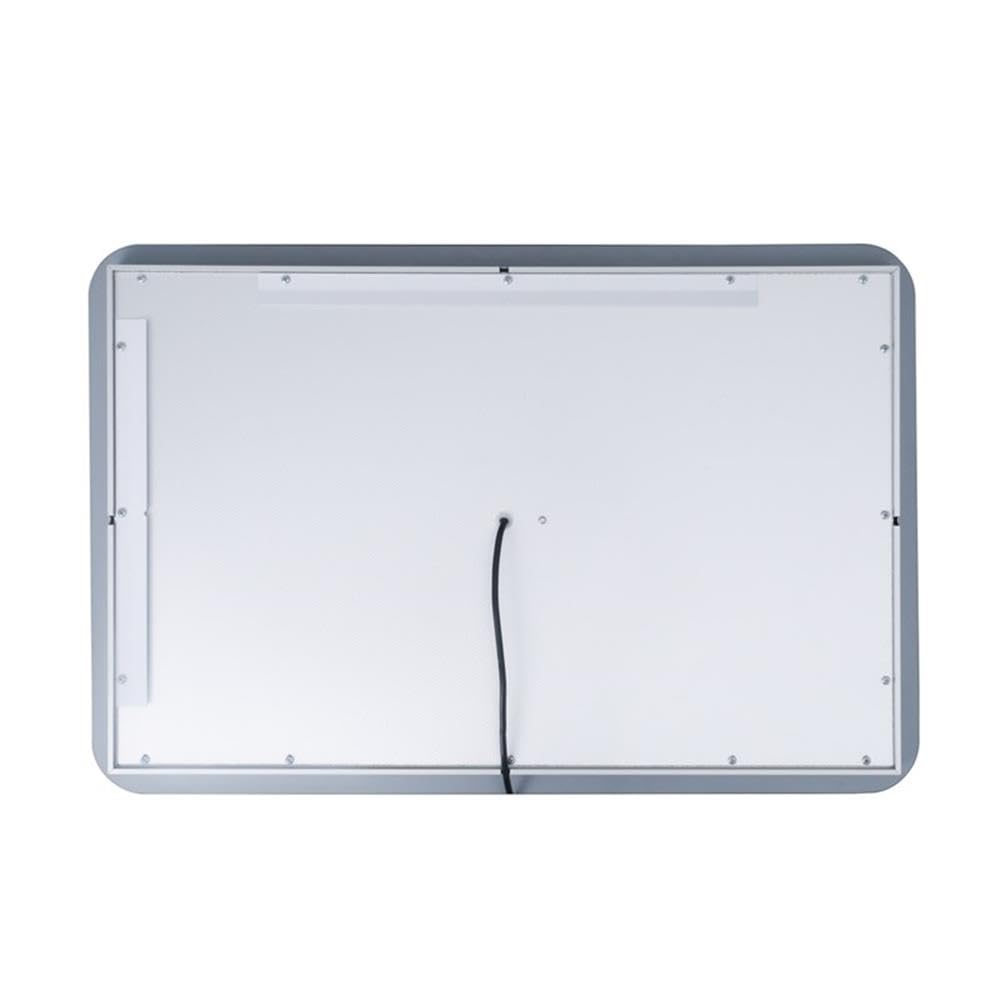 Back. Elegant Decor - Genesis 18in x 30in soft edge LED mirror - Glossy White.