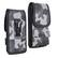 Front. LUXMO - LUXMO Large Vertical Universal Nylon Phone Pouch with Dual Card Slots - Grey Camo - Gray.
