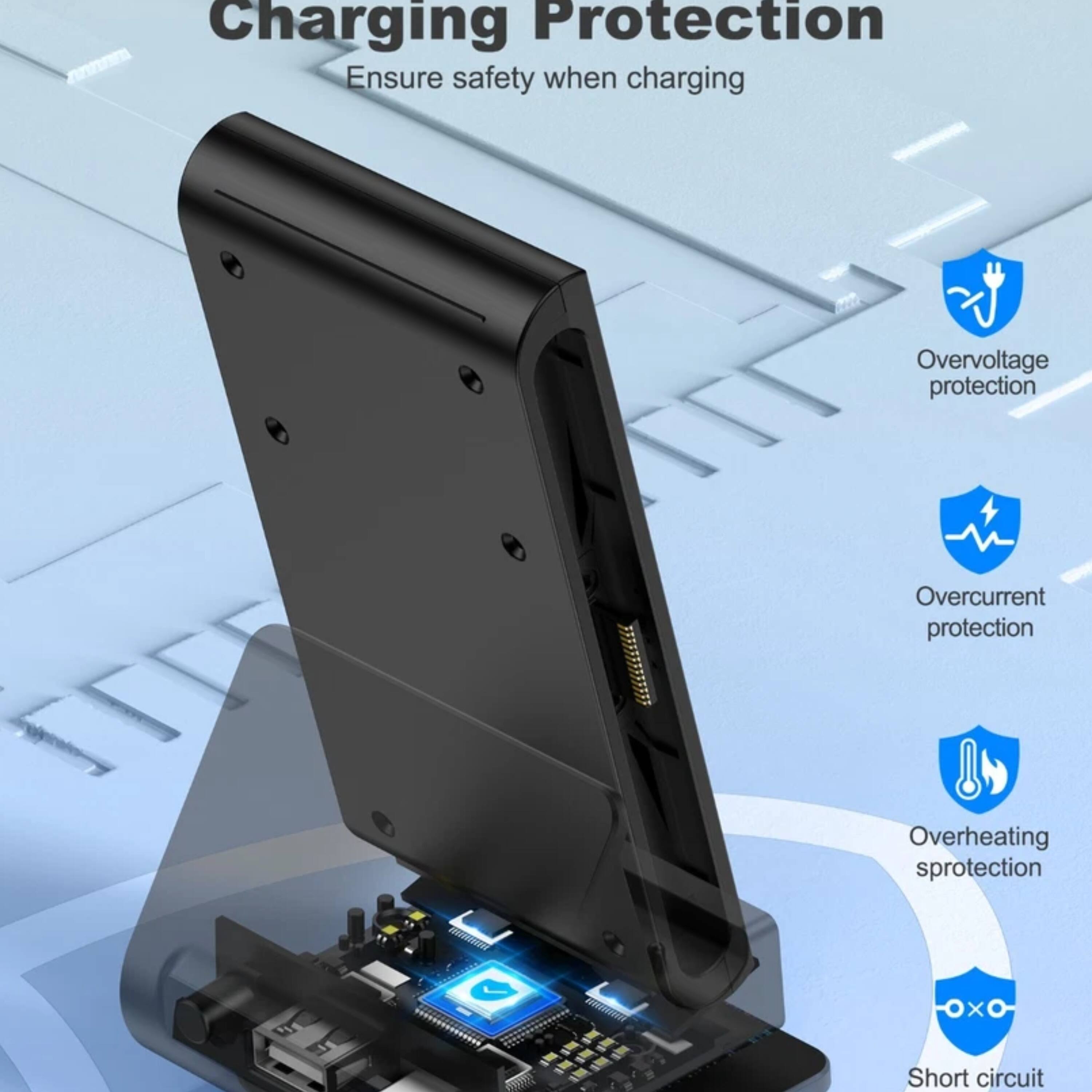 Charging Protection  
Ensure safety when charging  
- Overvoltage protection  
- Overcurrent protection  
- Overheating protection  
- Short circuit