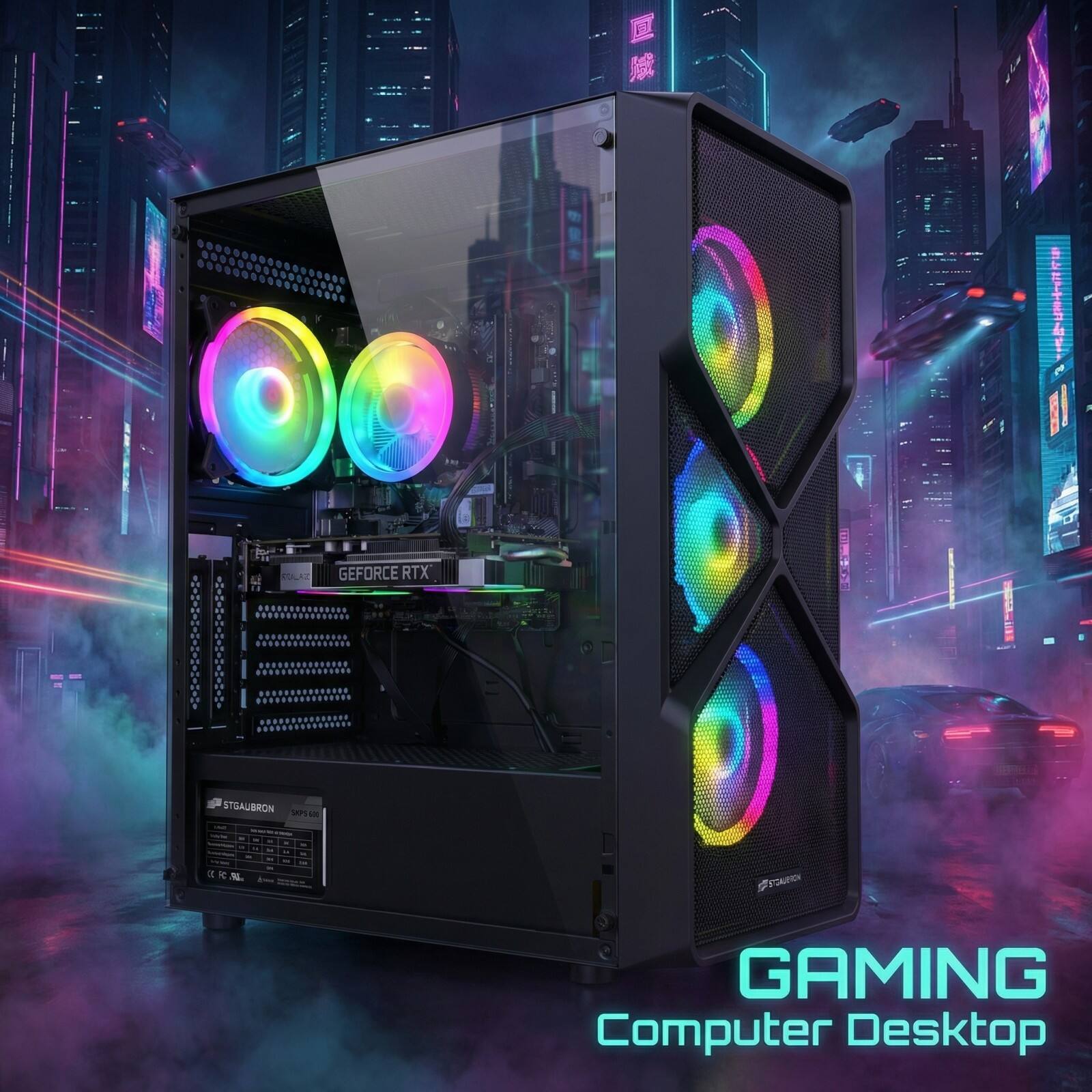 AAC GEFORCE RTX - STOAUBRON LPS - d E i AL - VOKRICH GAMING Computer Desktop
