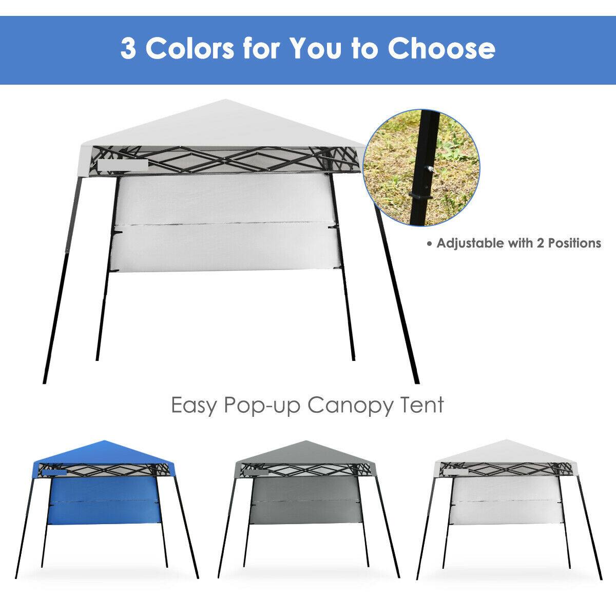 3 Colors for You to Choose

Adjustable with 2 Positions

Easy Pop-up Canopy Tent