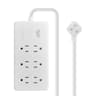 Insignia™ - 6-Outlet 980 Joules Surge Protector Strip with 3 ft. Power Cord - White