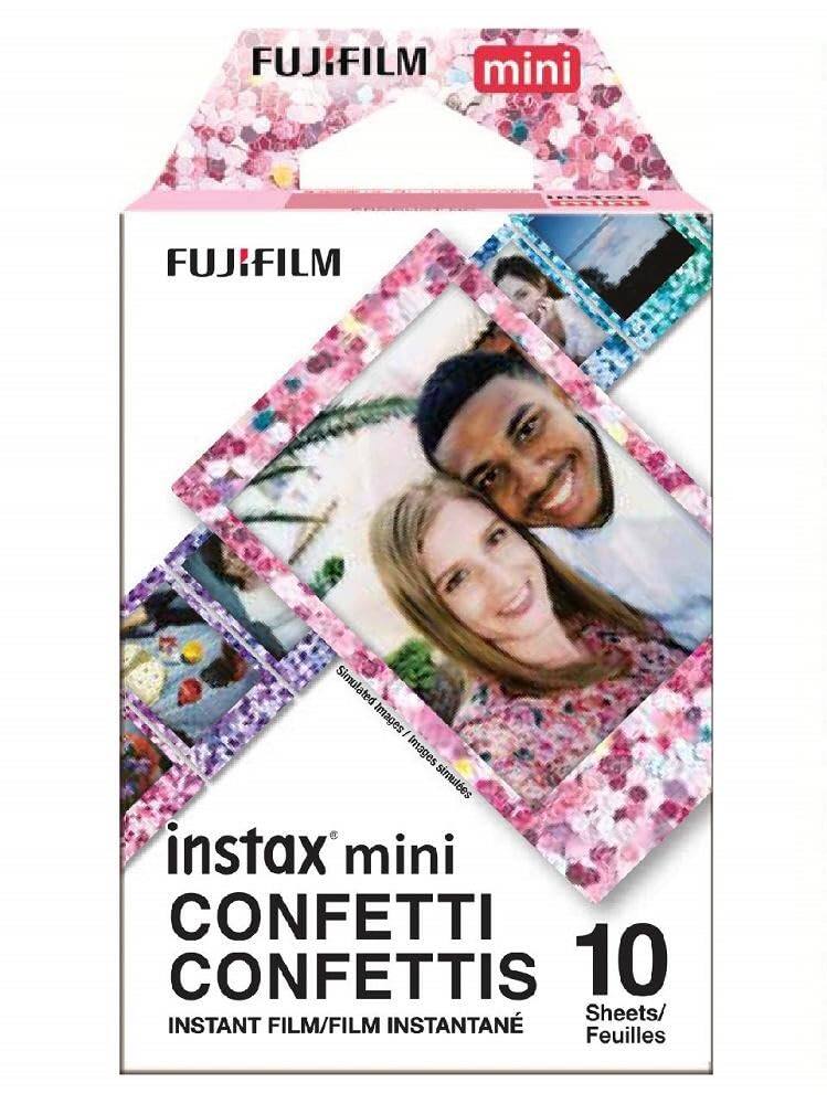 FUJIFILM mini  
instax mini  
CONFETTI  
CONFETTIS  
10 Sheets/  
INSTANT FILM/FILM INSTANTANÉ  
Feuilles