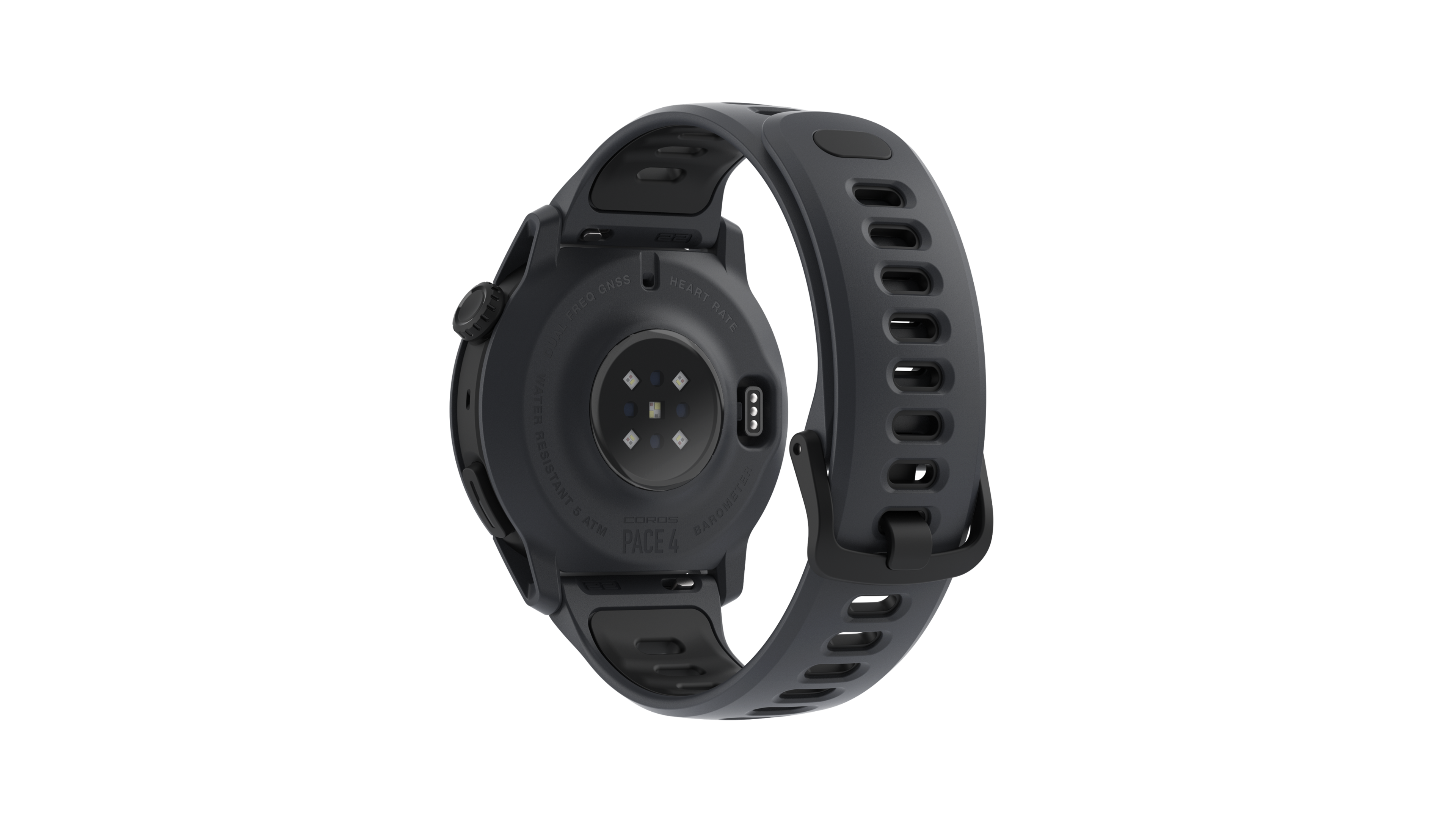 COROS PACE 4 GPS Sport Watch Silicone Black Black (2025) W335