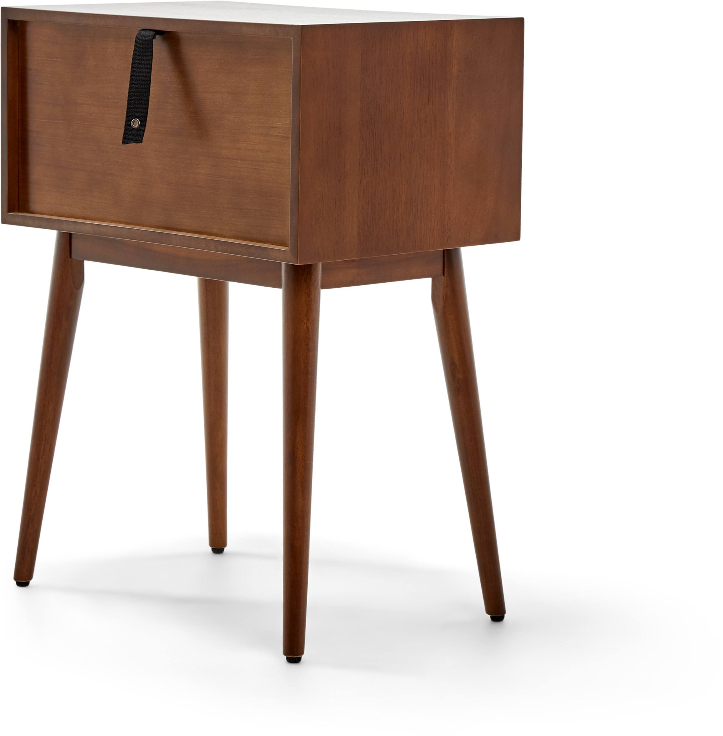 Alt View 17. Adore Decor - Rivet Mid-Century Modern Wood Media TV Console Table - Walnut Brown.