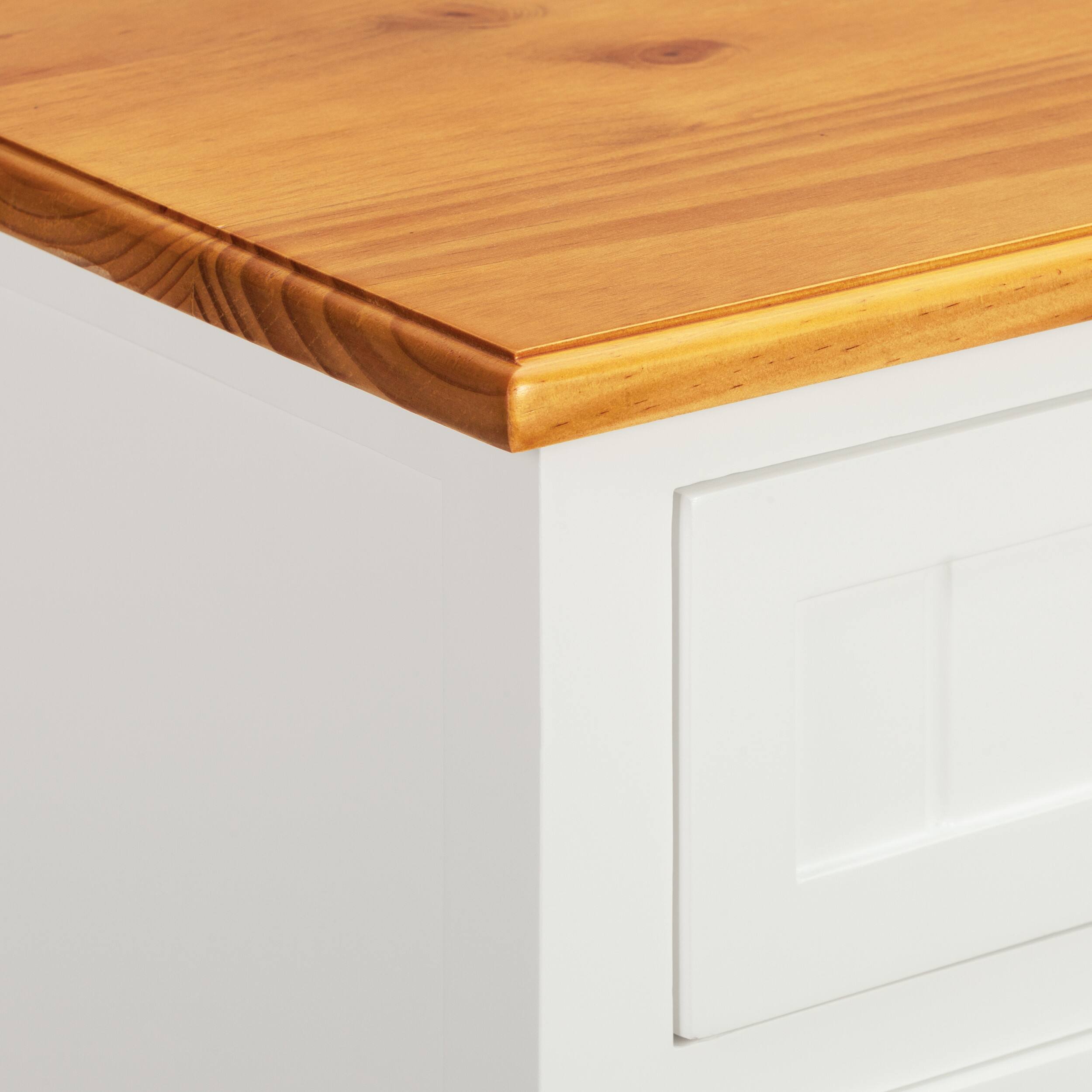 Alt View 17. Click Decor - Martin 3-Drawer Storage Cabinet - White.