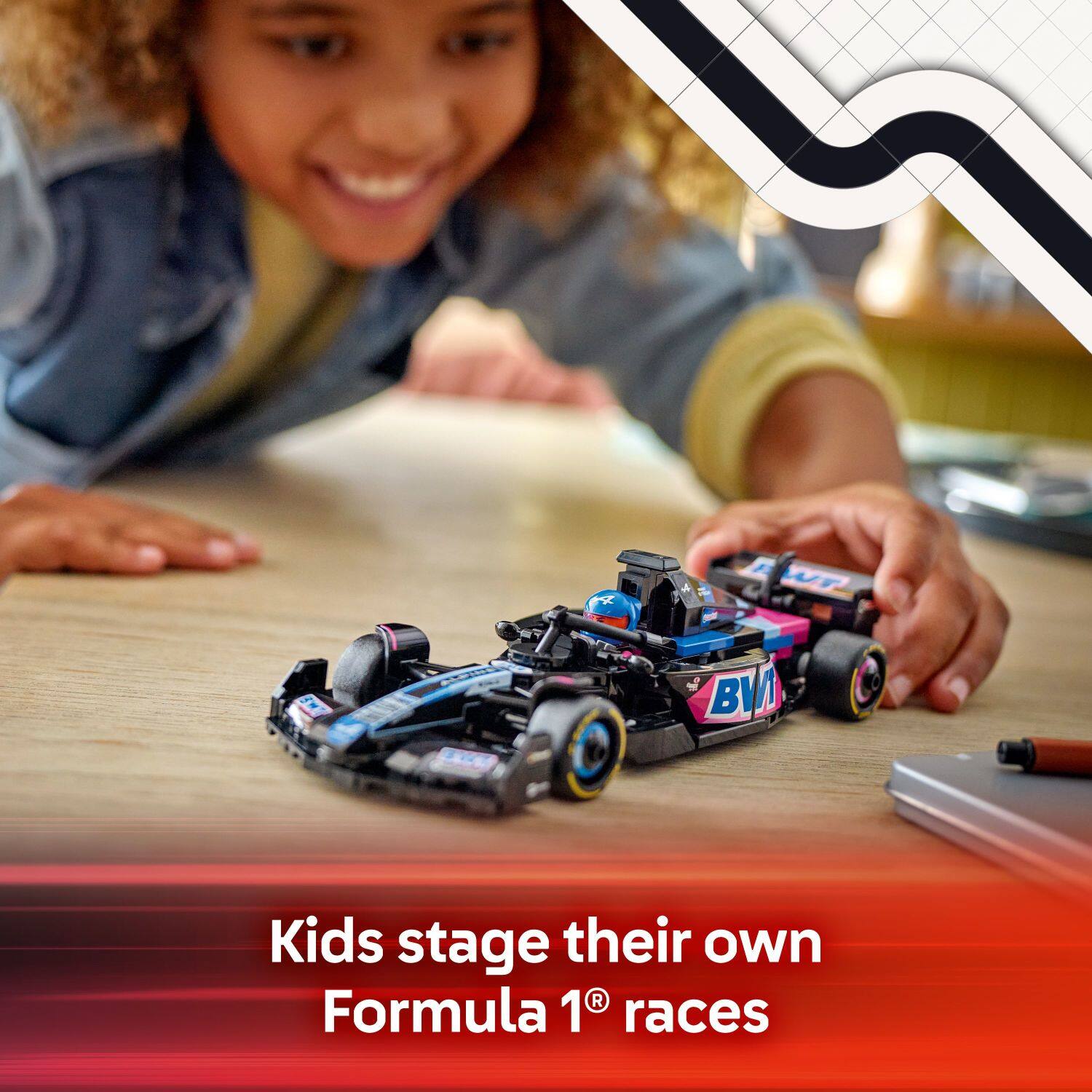 Kids stage their own Formula 1 races.