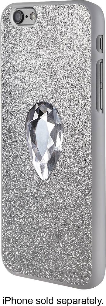 Front. Insignia™ - Glam Case for Apple® iPhone® 6 - Silver/Clear.