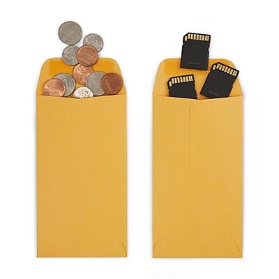 Alt View 1. Staples - Kraft #5 1/2 Coin Envelope, Other, 500/Box - Brown.