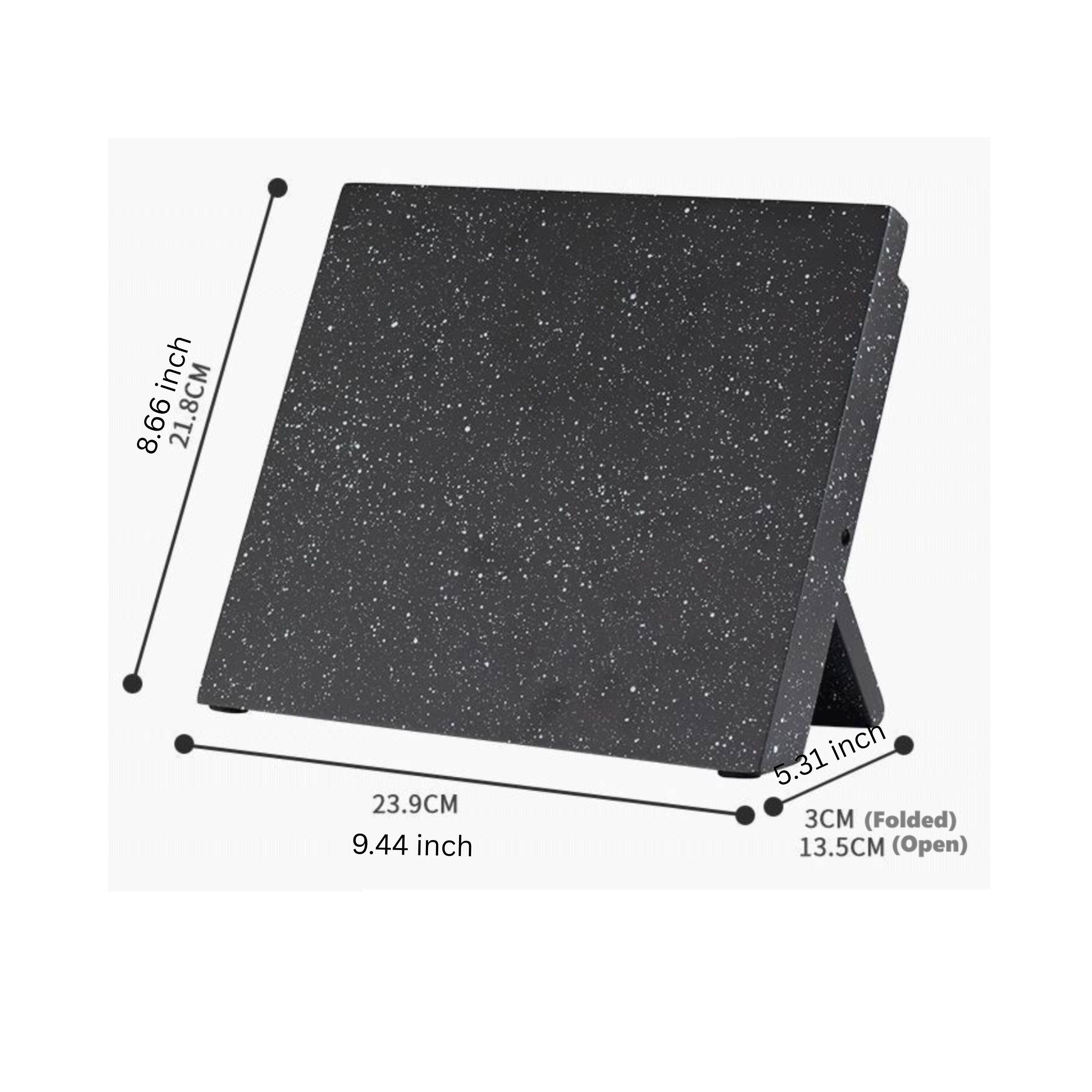 8.66 inch 21.8CM  
23.9CM 9.44 inch  
5.31 inch  
3CM (Folded) 13.5CM (Open)