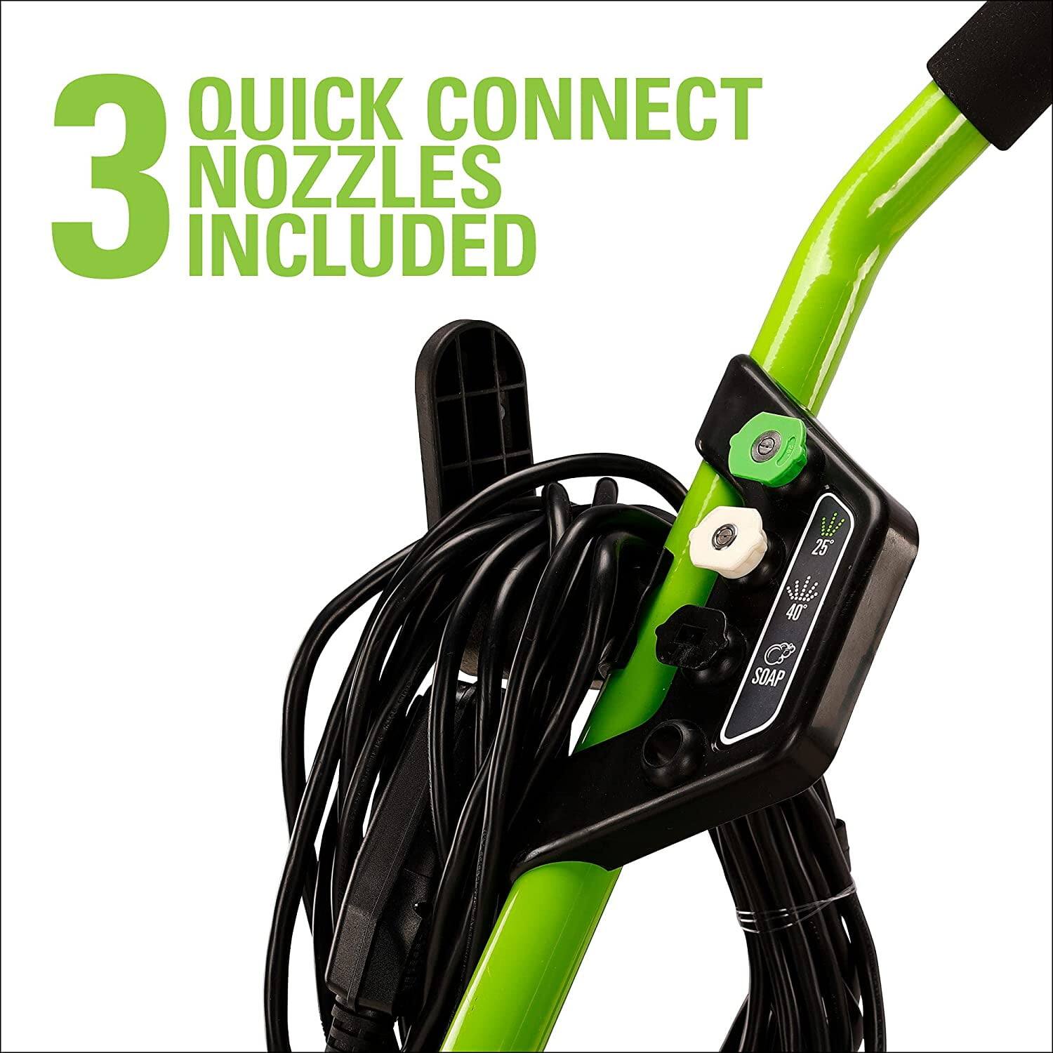 3 QUICK CONNECT NOZZLES INCLUDED