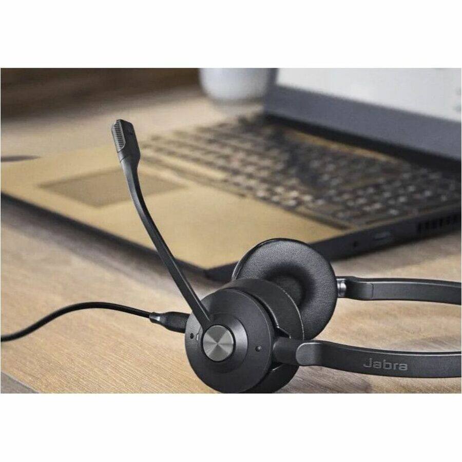 Alt View 1. Jabra - Jabra Engage 65 SE Headset - Stereo - Wireless - DECT - 492.1 ft - 40 Hz to 16 kHz - On-ear, Over-the-head - Binaural - Black.