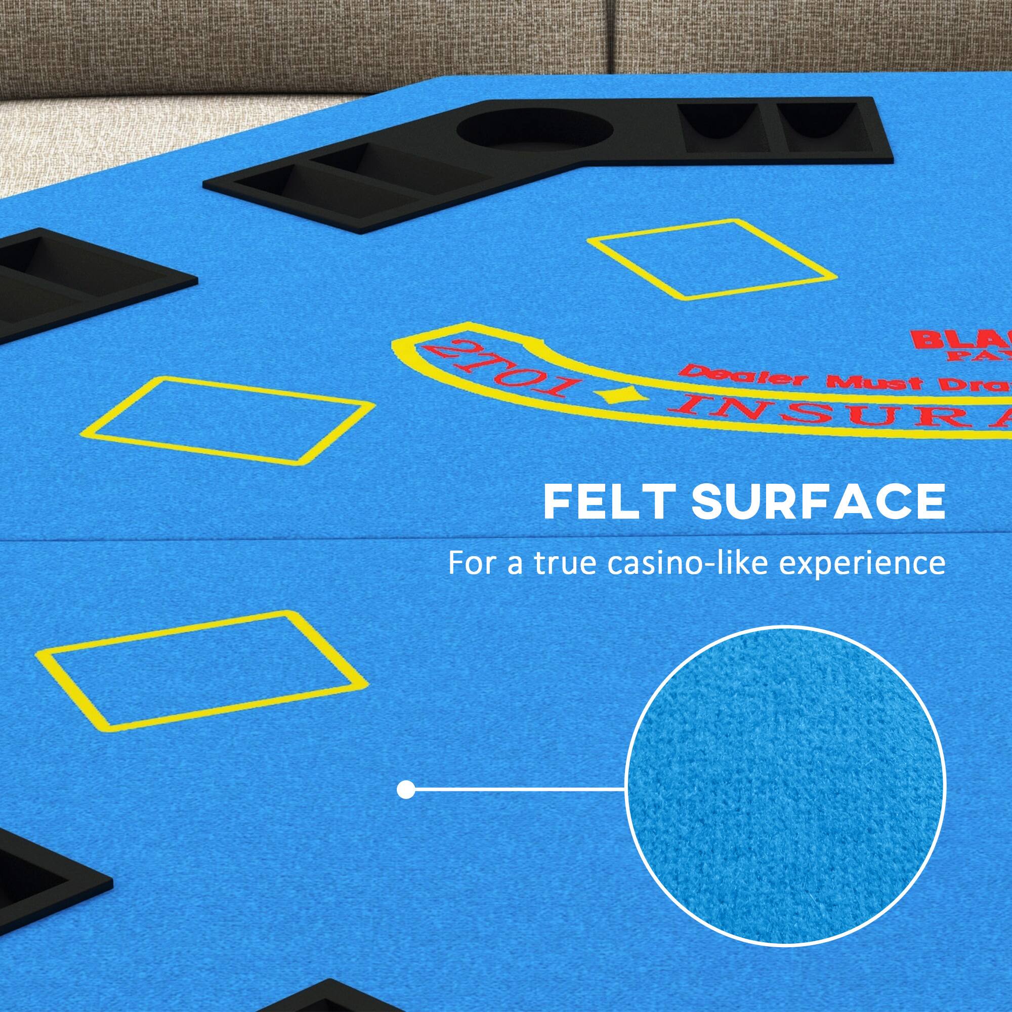 BLA PA 2T01  
Dealer Must Draw INSUR  
FELT SURFACE  
For a true casino-like experience