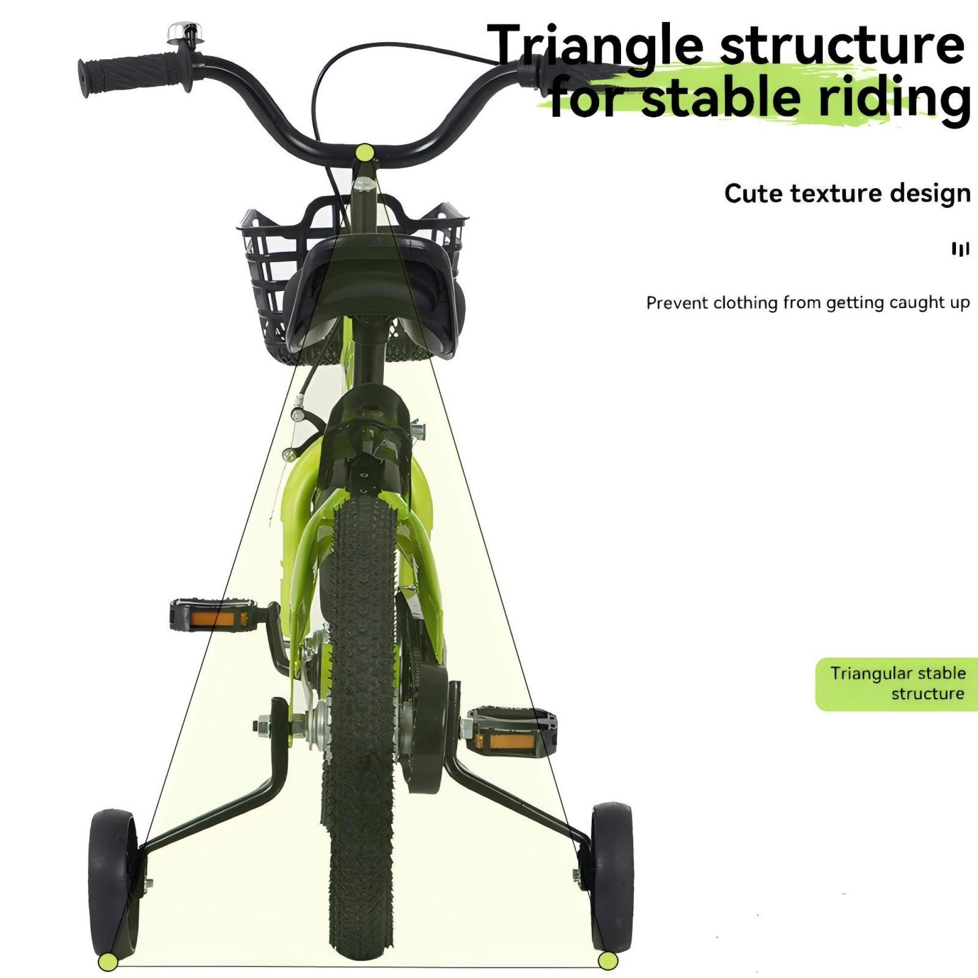 Triangle structure for stable riding

Cute texture design

Prevent clothing from getting caught up

Triangular stable structure