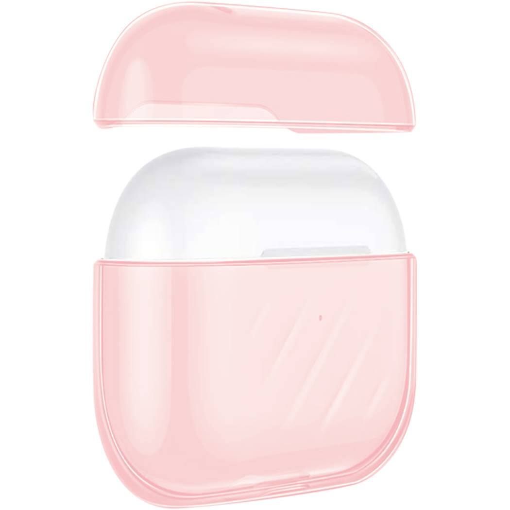 Alt View 12. SaharaCase - Hybrid Flex Series Case for Apple AirPods (3rd Generation) - Transparent Pink.