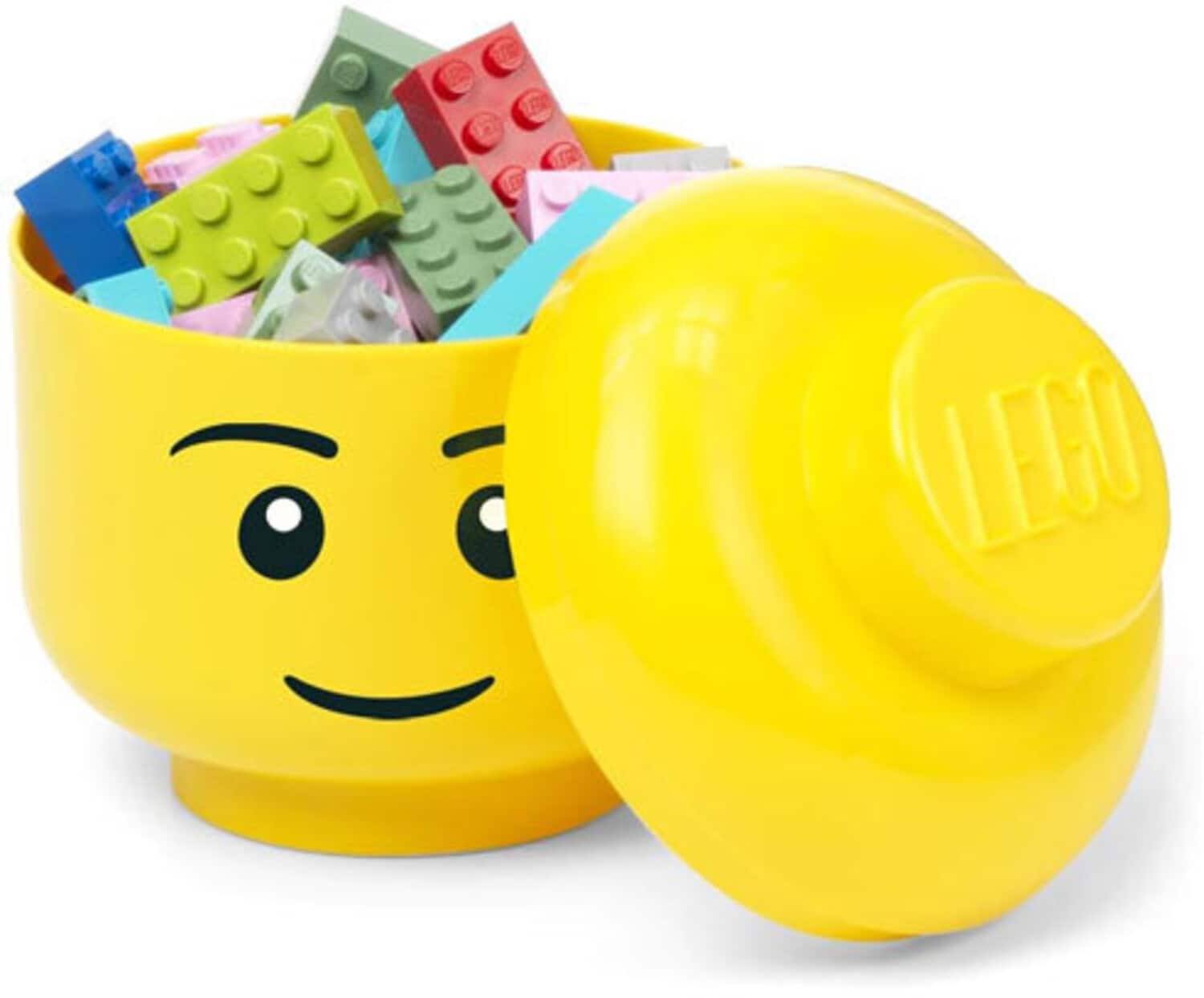 Room Copenhagen - LEGO Mini Stackable Storage Head, Silly - COLLECTABLES - Yellow