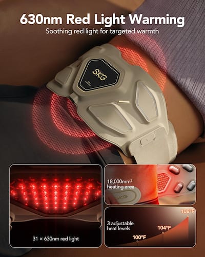 SKG Lower Back Massager for Pain Relief Deep Tissue Christmas SKG Lower Back Massager for Pain Relief Deep Tissue Christmas