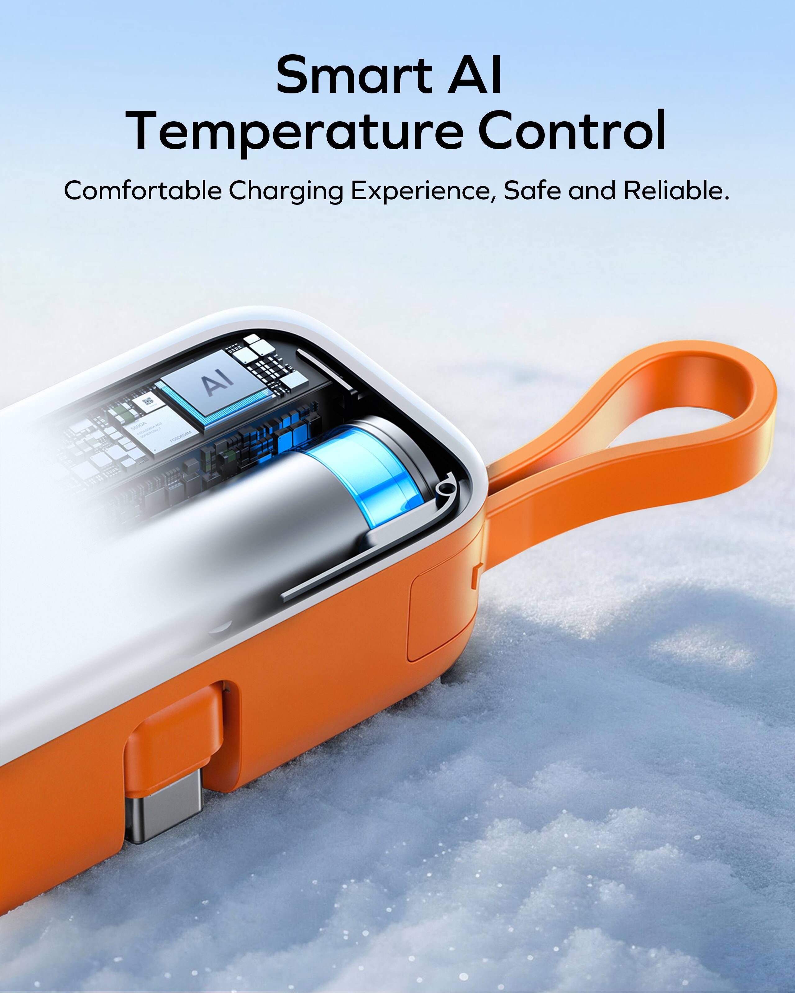 Smart AI Temperature Control  
Comfortable Charging Experience, Safe and Reliable.