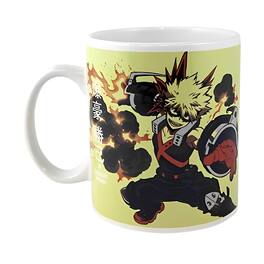 Just Funky - My Hero Academia Izuku and Katsuki 16oz Ceramic Mug - Yellow