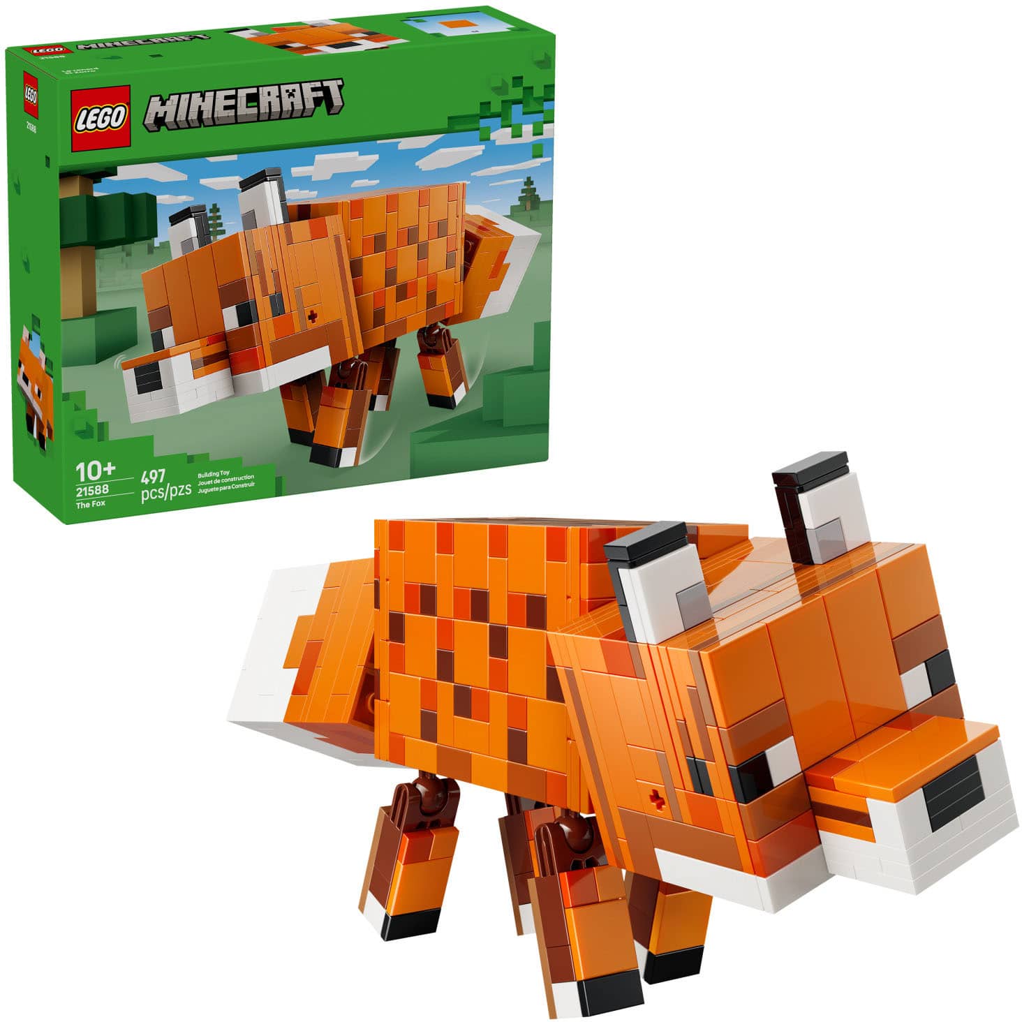 LEGO Minecraft The Fox Building Toy for Kids 21588 6585529 - Best Buy