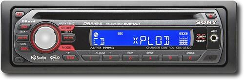 Front Standard. Sony - Apple® iPod®/Satellite Radio/HD Radio-Ready CD Deck.