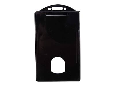 Front. Sicurix - SICURIX ID Badge Holders, Black, 25/Box - Black.