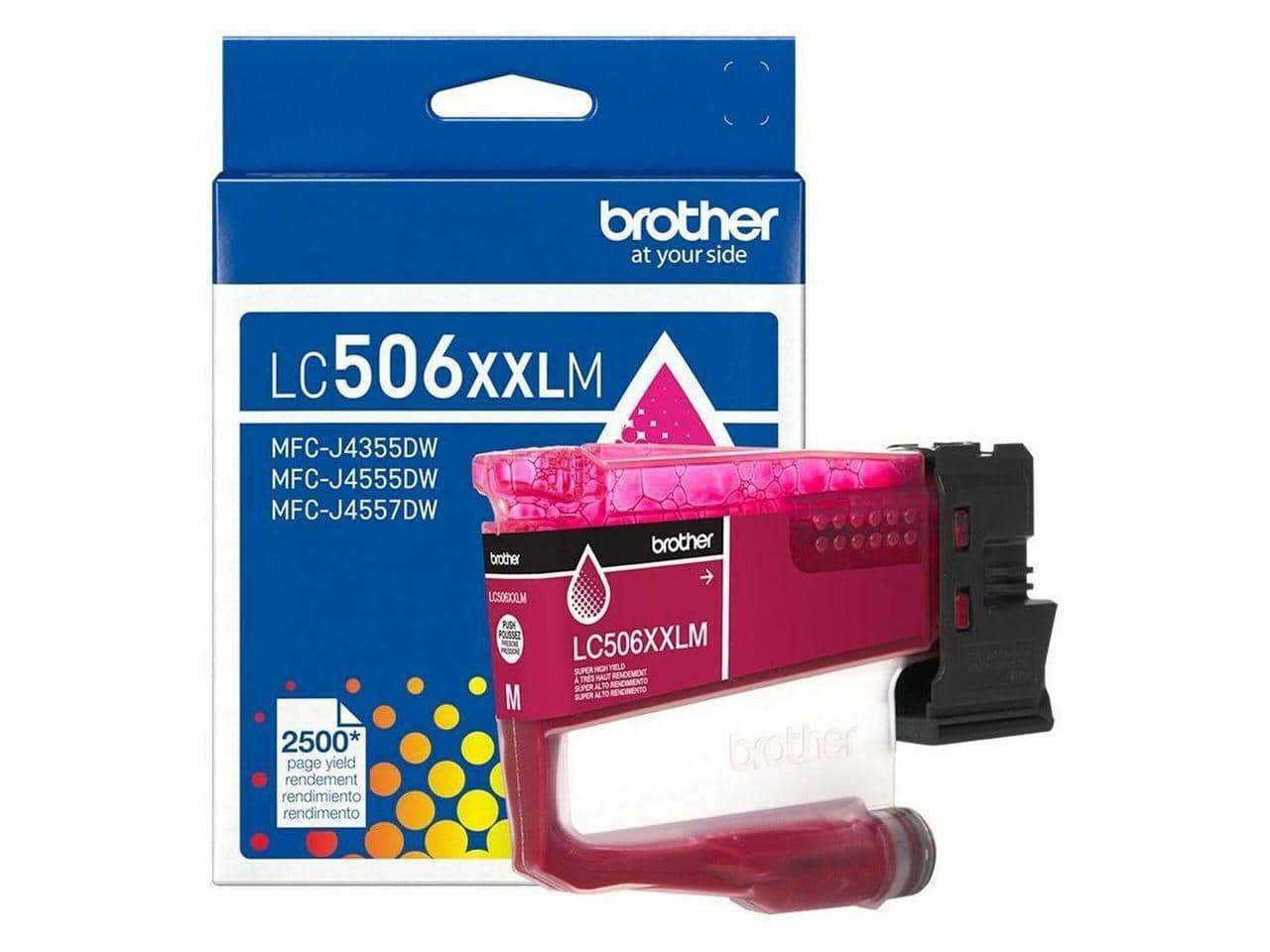 Brother - Genuine LC506XXLM Super High Yield Magenta Ink Cartridge (for use with 4355, 4555, and 4557 Printers)
