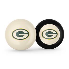 Imperial - Green Bay Packers Logo Cue Ball & 8 Ball Combo Set - White