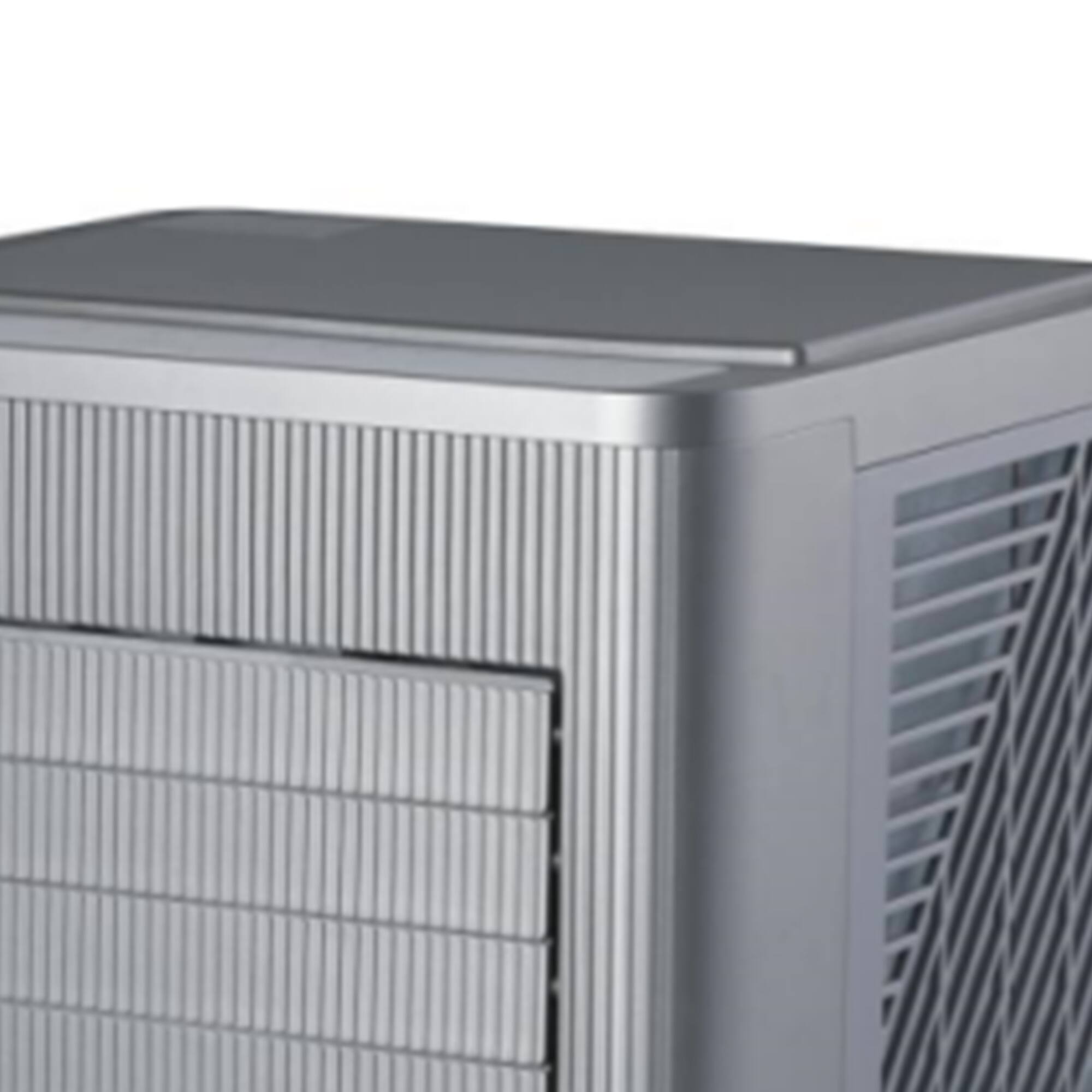 Back. Vaczon - Portable Air Conditioner 10,000 BTU (6000 SACC) Quiet Cooling with Remote, 3-in-1 Cool/Dry/Fan for Bedroom & Office - Gray.