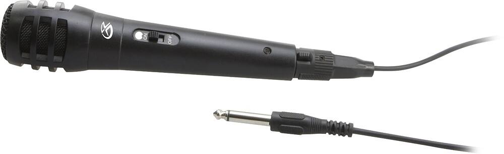 Front Zoom. GPX - Microphone - Black.