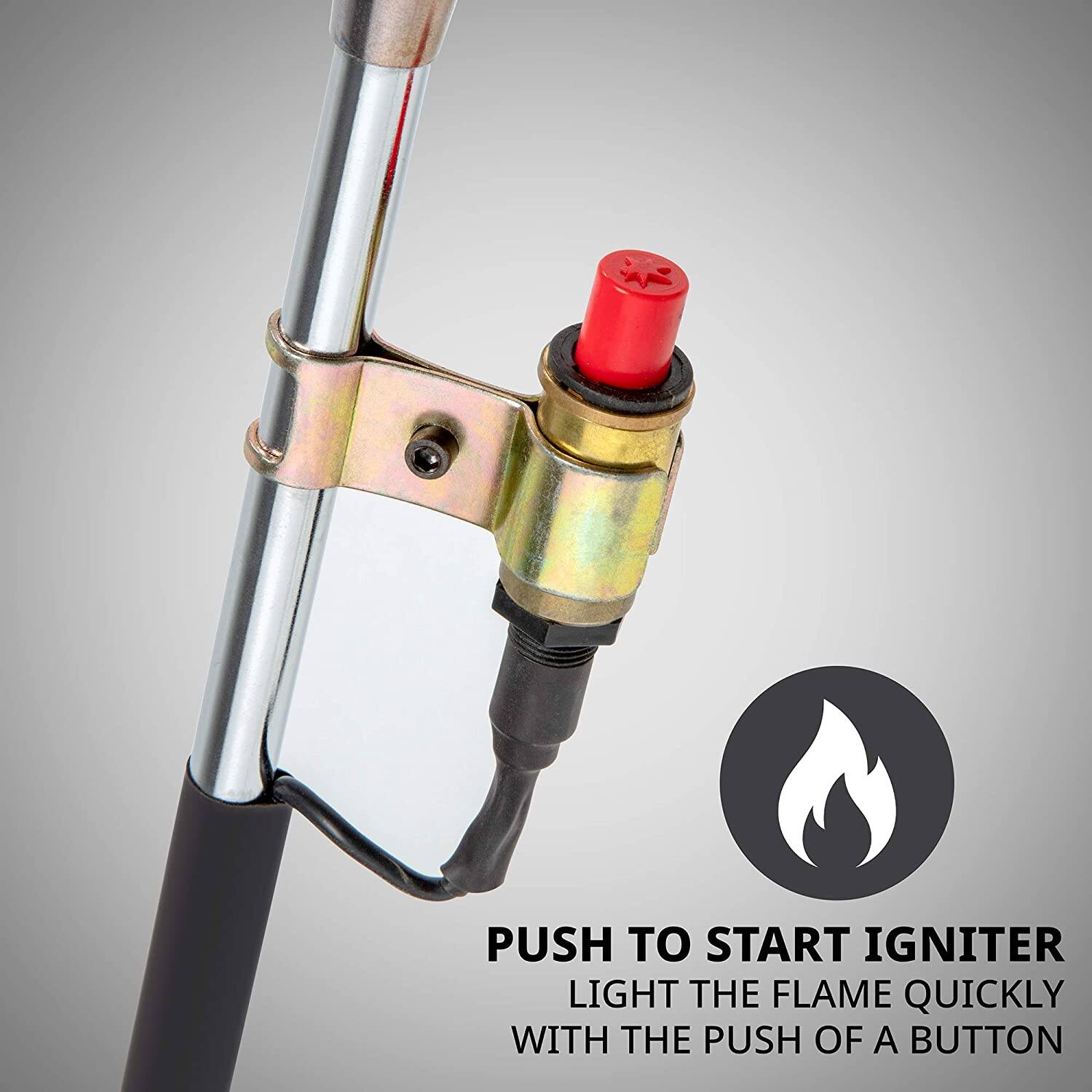 PUSH TO START IGNITER
LIGHT THE FLAME QUICKLY WITH THE PUSH OF A BUTTON