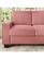 Left. Trinkets Crazed - 83.5 Inch Oversized 3 Seater Couch,Upholstered Corduroy Love Seat Sofa for Living Room,Modern Deep Seat Loveseat Sofa - Pink.
