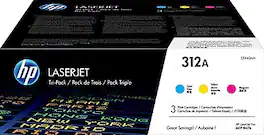 HP - 312A Standard Yield Toner Cartridge, Prints Up to 2,700 Pages (CF440AM) - Cyan/Magenta/Yellow