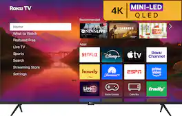 Roku - 55" Class Plus Series 4K QLED Mini-LED Smart RokuTV