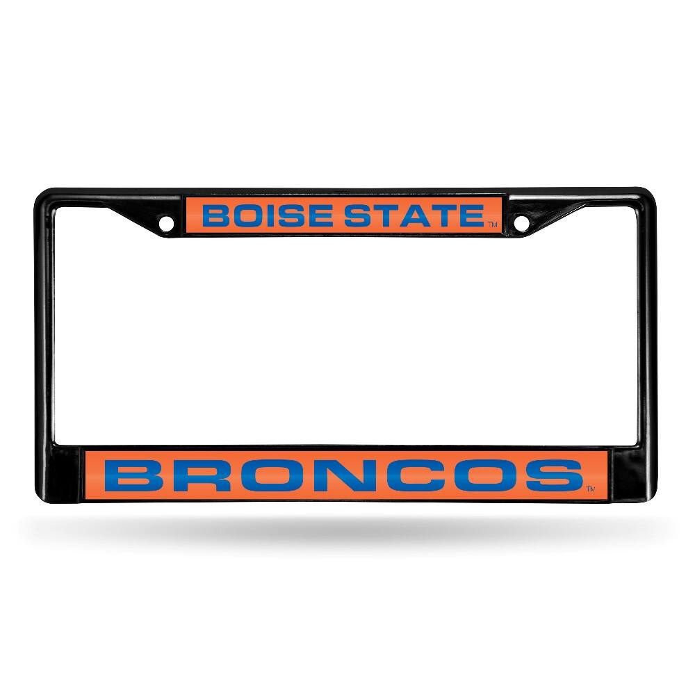 Boise State Broncos Black Metal Laser Cut License Plate Frame
