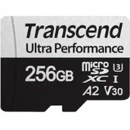 Transcend - 340S 256 GB Class 10/UHS-I (U3) microSDXC - 160 MB/s Read - 125 MB/s Write
