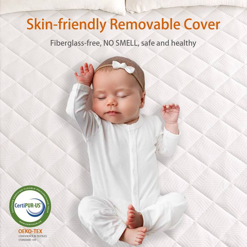 Skin-friendly Removable Cover  
Fiberglass-free, NO SMELL, safe and healthy  

Certified Flexible Polyurethane Foam  
CertiPUR-US  

OEKO-TEX  
COHÉRENCE IN TEXTILES  
STANDARD 100  

WWW.GENTIPUR.US