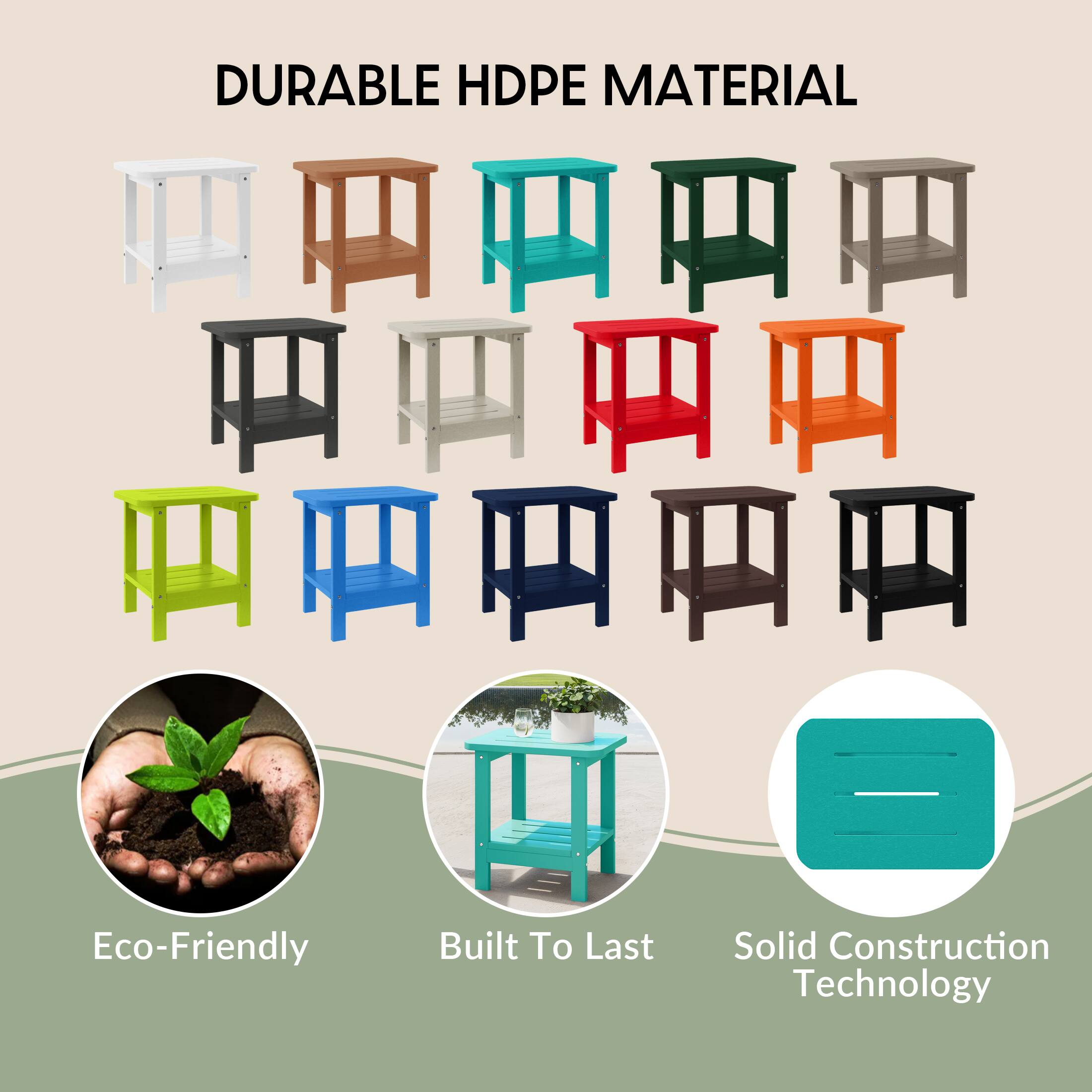 DURABLE HDPE MATERIAL

Eco-Friendly
Built To Last
Solid Construction Technology