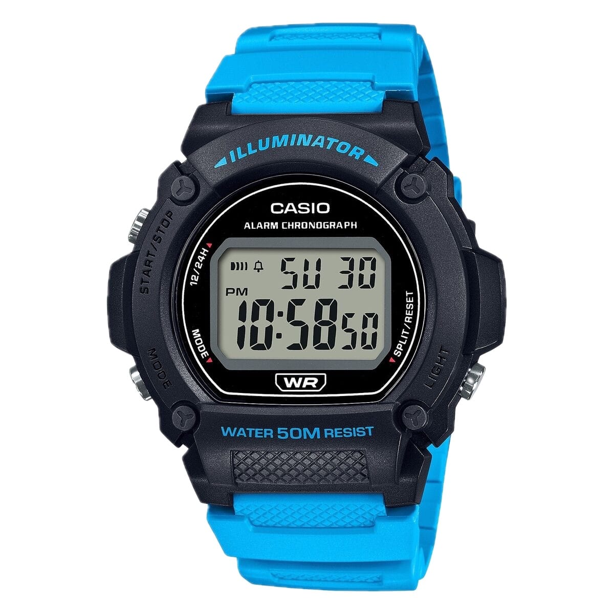 Casio - Men's Classic Black and Digital Watch - W-219H-2A2VCF - Blue price history on PriceWatchPro