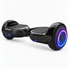 Front. Hover Heart - 6.5" Hoverboard with Bluetooth Speaker, Dual 60W Motors, LED Lights, Self-Balancing Scooter for Kids & Adults - Chrome BLACK.